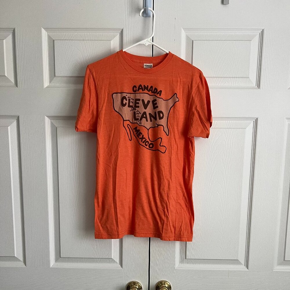 Homage Cleveland Map T-Shirt Size M